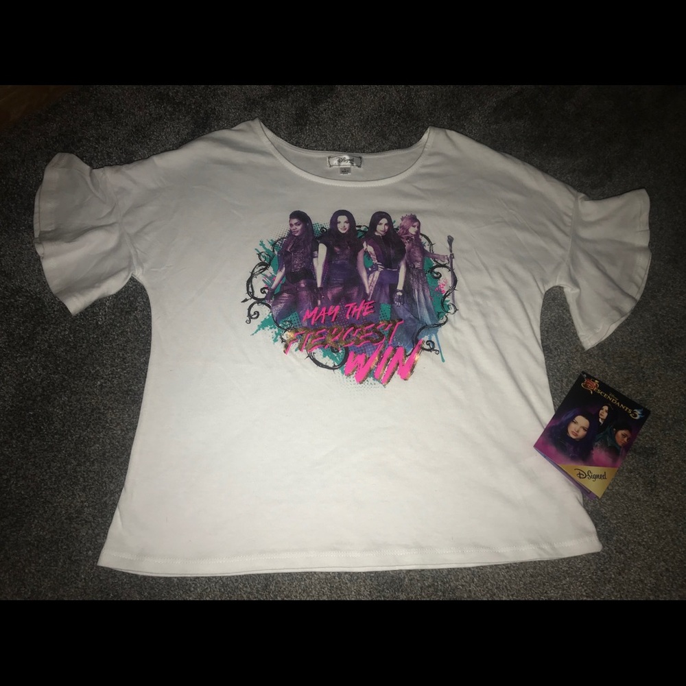 NWT Disney D-Signed Descendants Girls T Shirt L